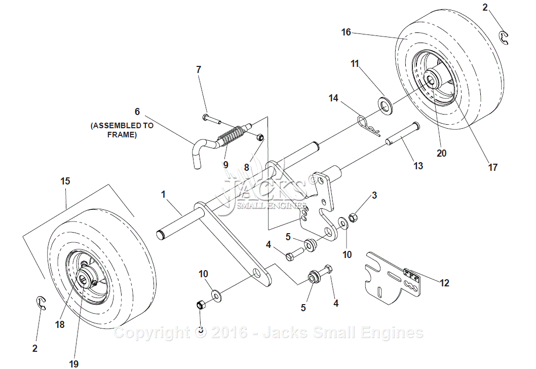 Bluebird BB550A (2005-03) Parts Diagram for Rear Axle Assembly