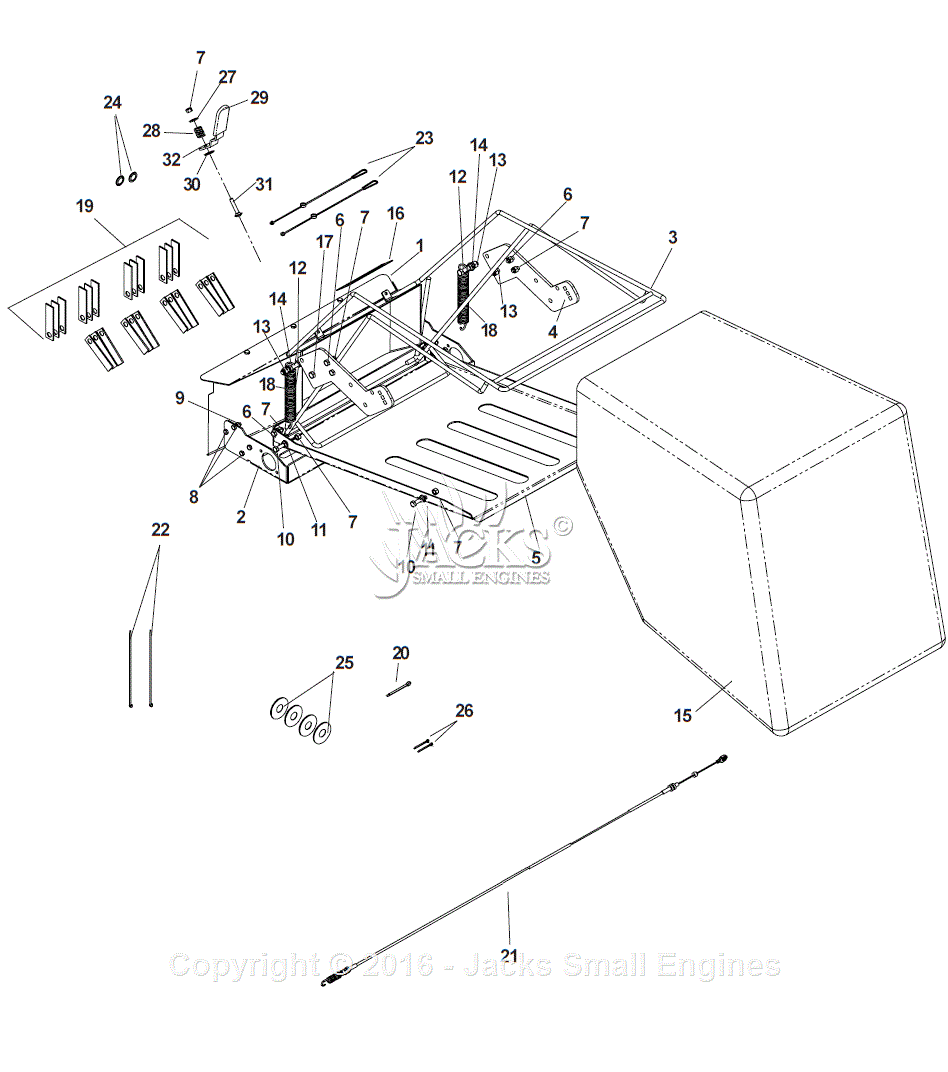 Bluebird PR22B5FBA (2004-03) Parts Diagram for Bagger Assembly