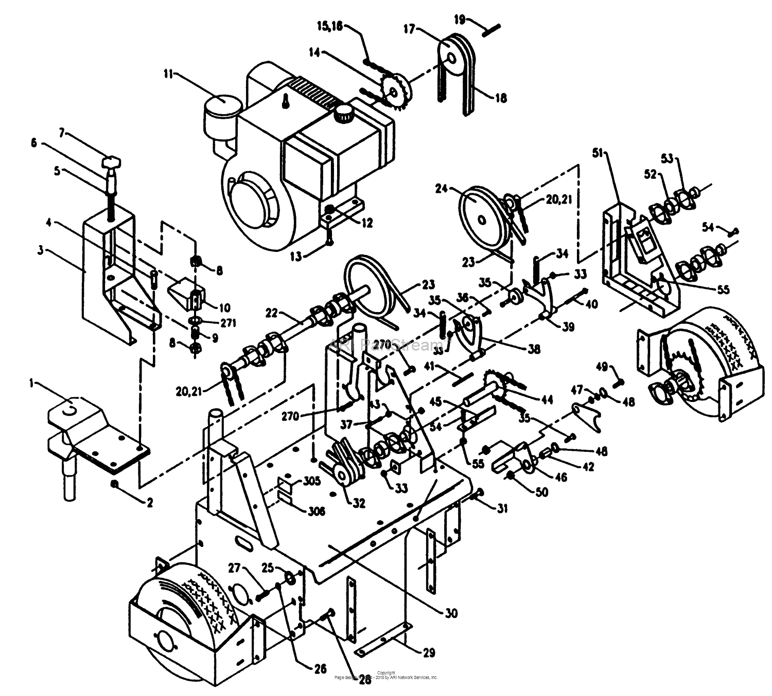 Bunton, Bobcat, Ryan XRS200 All - SEEDER SLICER Parts Diagram for MAIN ...