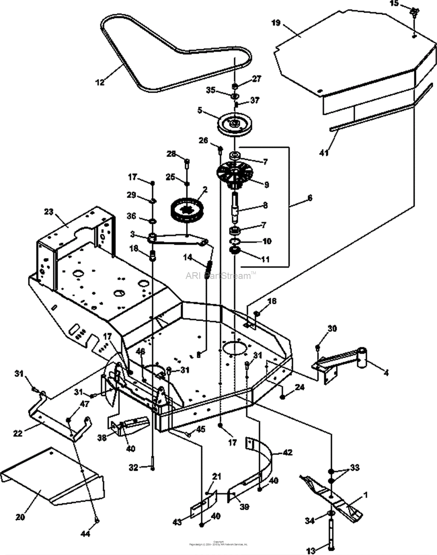 Bunton, Bobcat, Ryan 932007 16HP KAWASAKI 32 CLASSIC PRO Parts Diagram ...