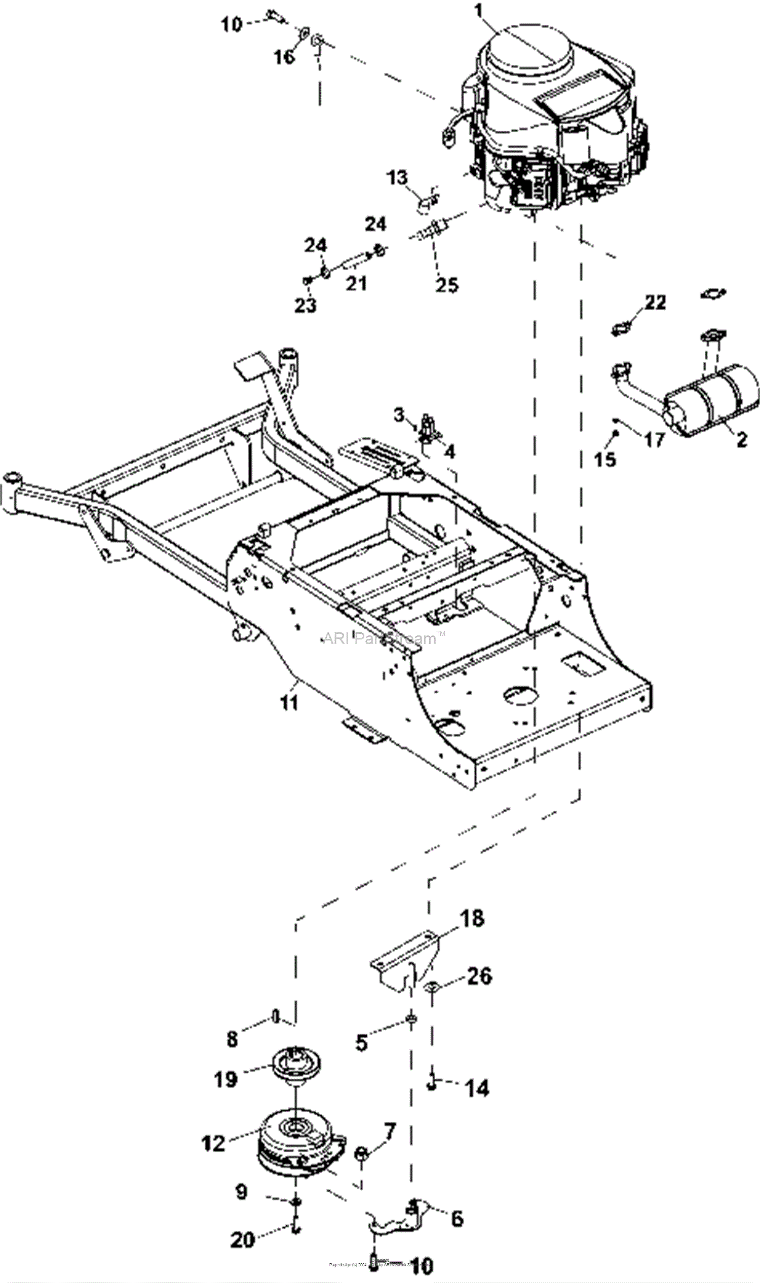 Bunton, Bobcat, Ryan 942600 CRZ FR600V KAW W/48 SIDE DISCHARGE Parts