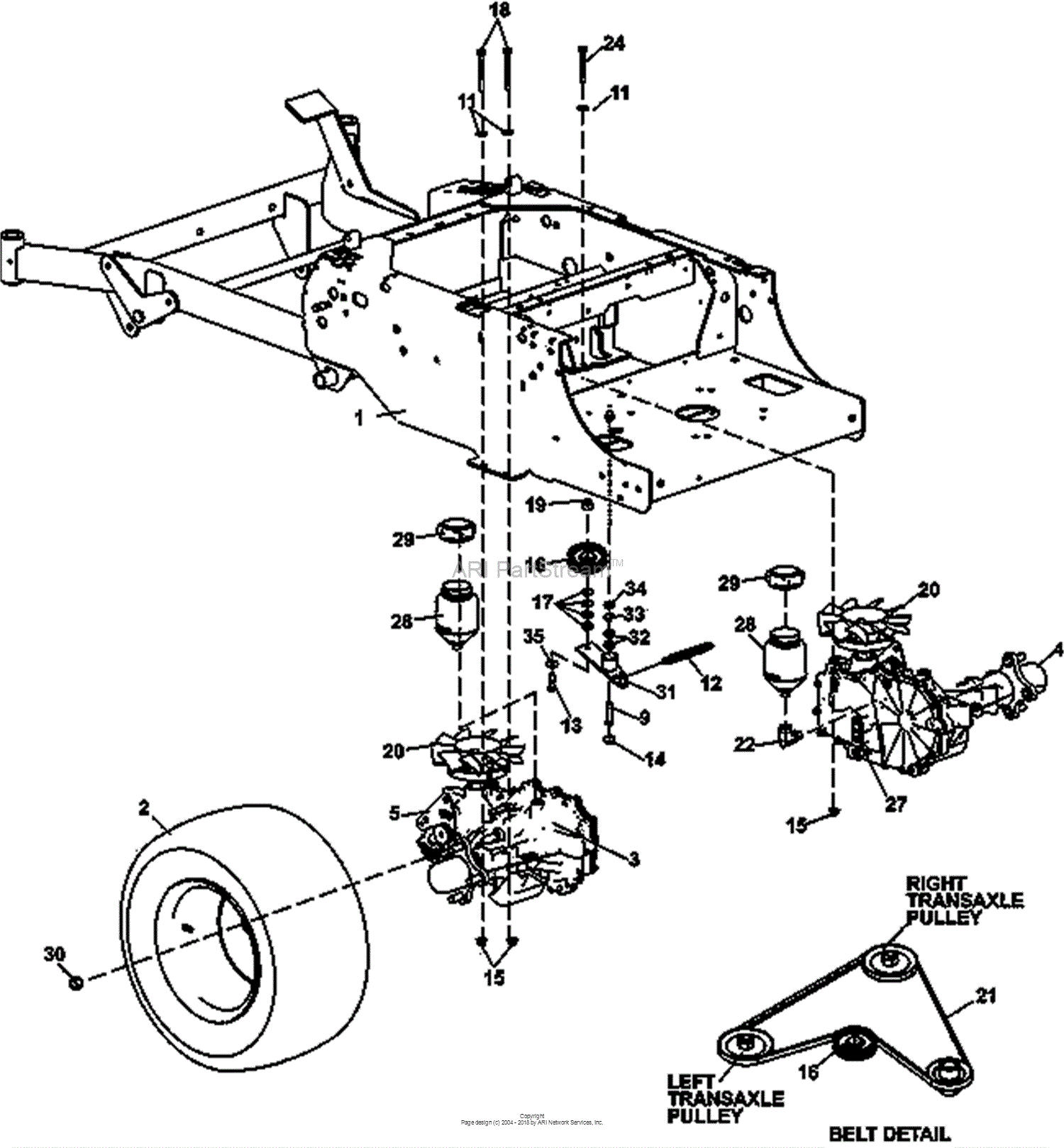 Bunton, Bobcat, Ryan 942604 CRZ FR600V KAW W/48 SIDE DISCHARGE Parts