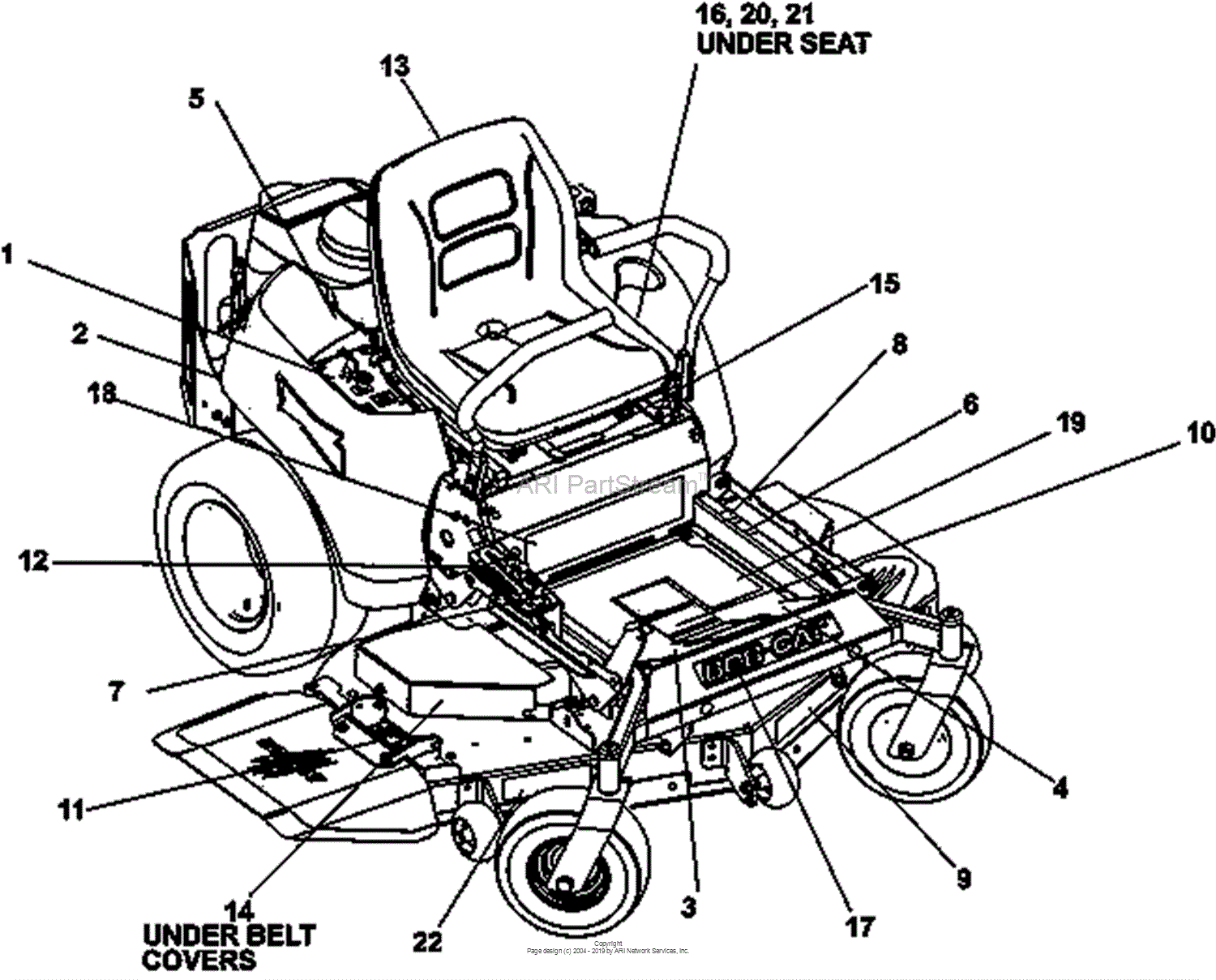 Bunton, Bobcat, Ryan 942606 - SN: 0419 to present CRZ FR691V KAW W/61