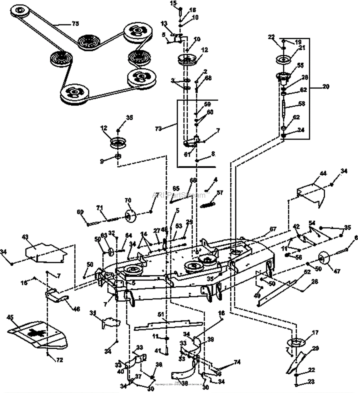 Bunton, Bobcat, Ryan 942606 CRZ FR691V KAW W/61 SIDE DISCHARGE Parts