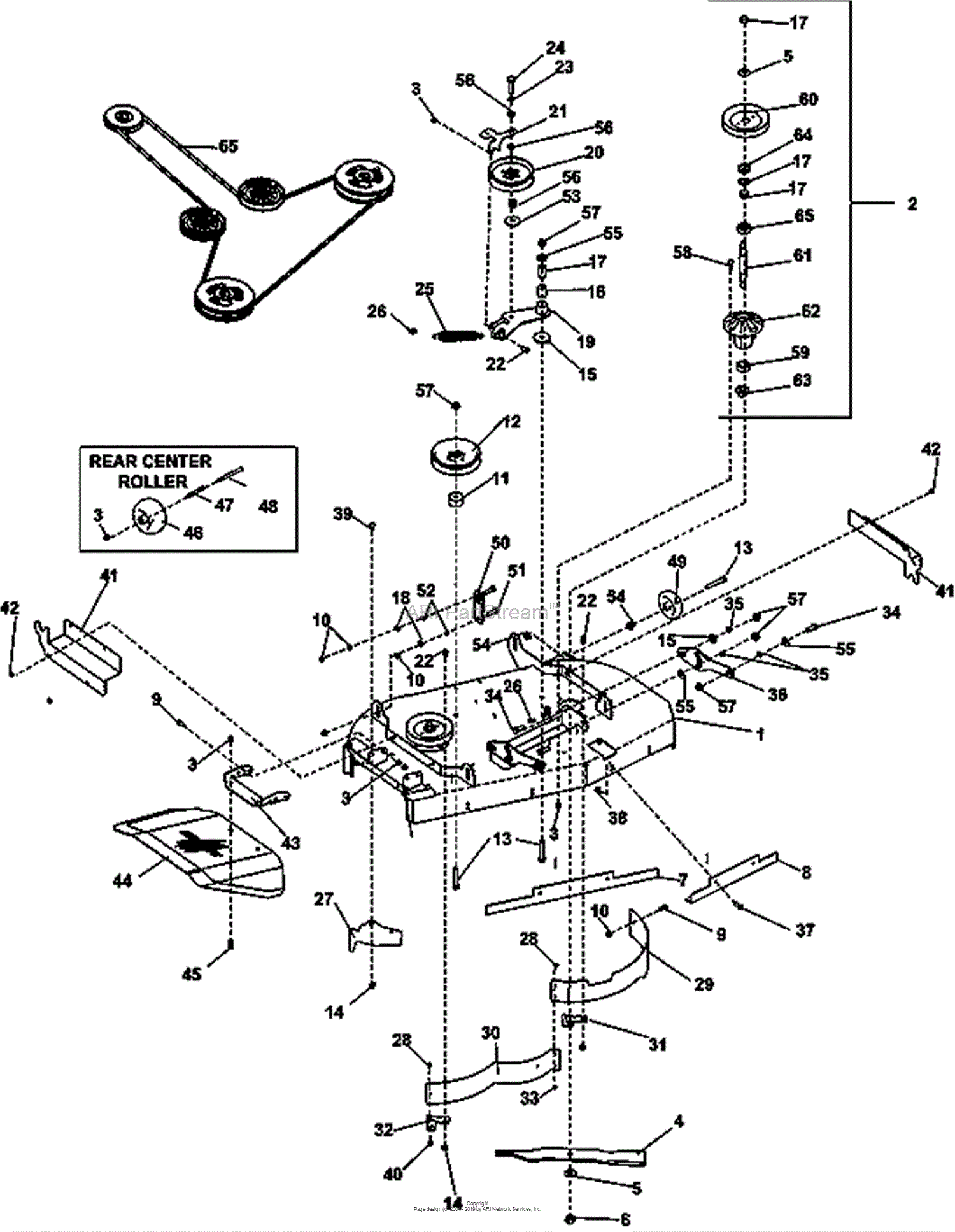 Bunton, Bobcat, Ryan 942607 CRZ FR600V KAW W/42 SIDE DISCHARGE Parts ...