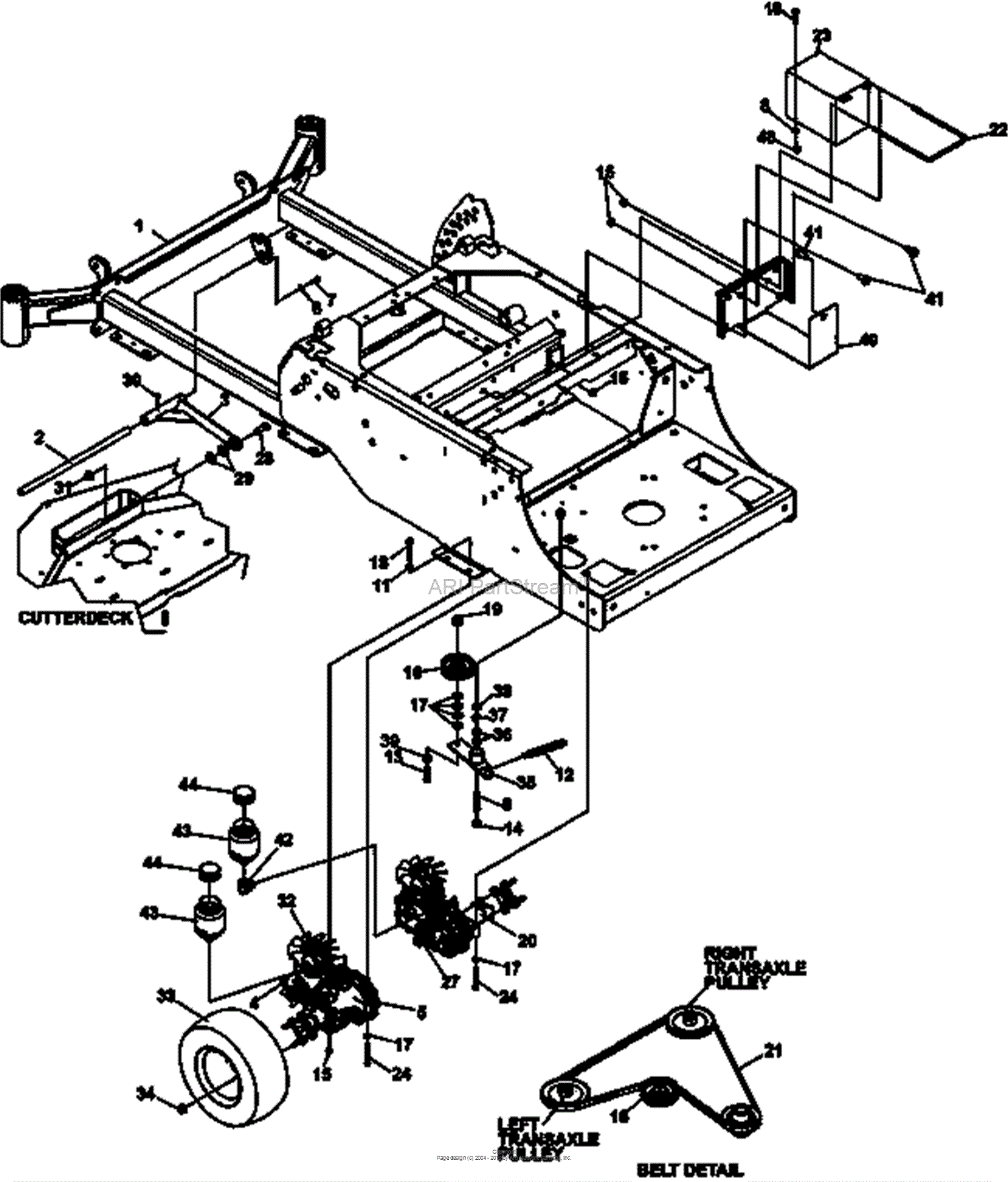 Bunton, Bobcat, Ryan 942317EU FR600V KAW W/36 SIDE DISCHARGE Parts ...