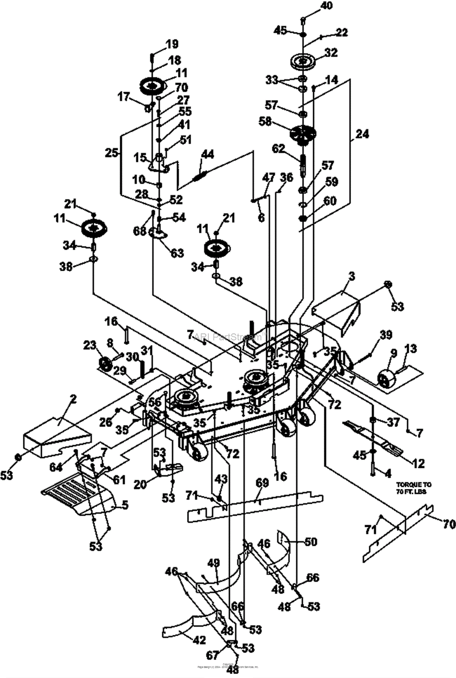 Bunton, Bobcat, Ryan 942314g 28hp B&s W 61 Side Discharge Parts Diagram 