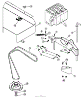 Bunton Bobcat Ryan 970474 Boss Vac Pro 12 Bushel Bag Collection System Parts Diagrams