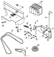 Bunton Bobcat Ryan 970512 Boss Vac Pro Dfs 8 Bushel Bag Collection System Parts Diagram For Bagger Assembly