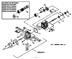 Bunton, Bobcat, Ryan 934307 48 HYDRO MID-18HP ES KAW FS Parts 