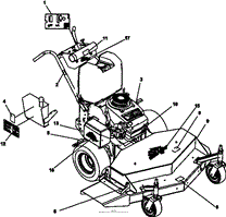 Bunton, Bobcat, Ryan 935308G 54 HYDRO MID-20HP KAW FS Parts Diagrams