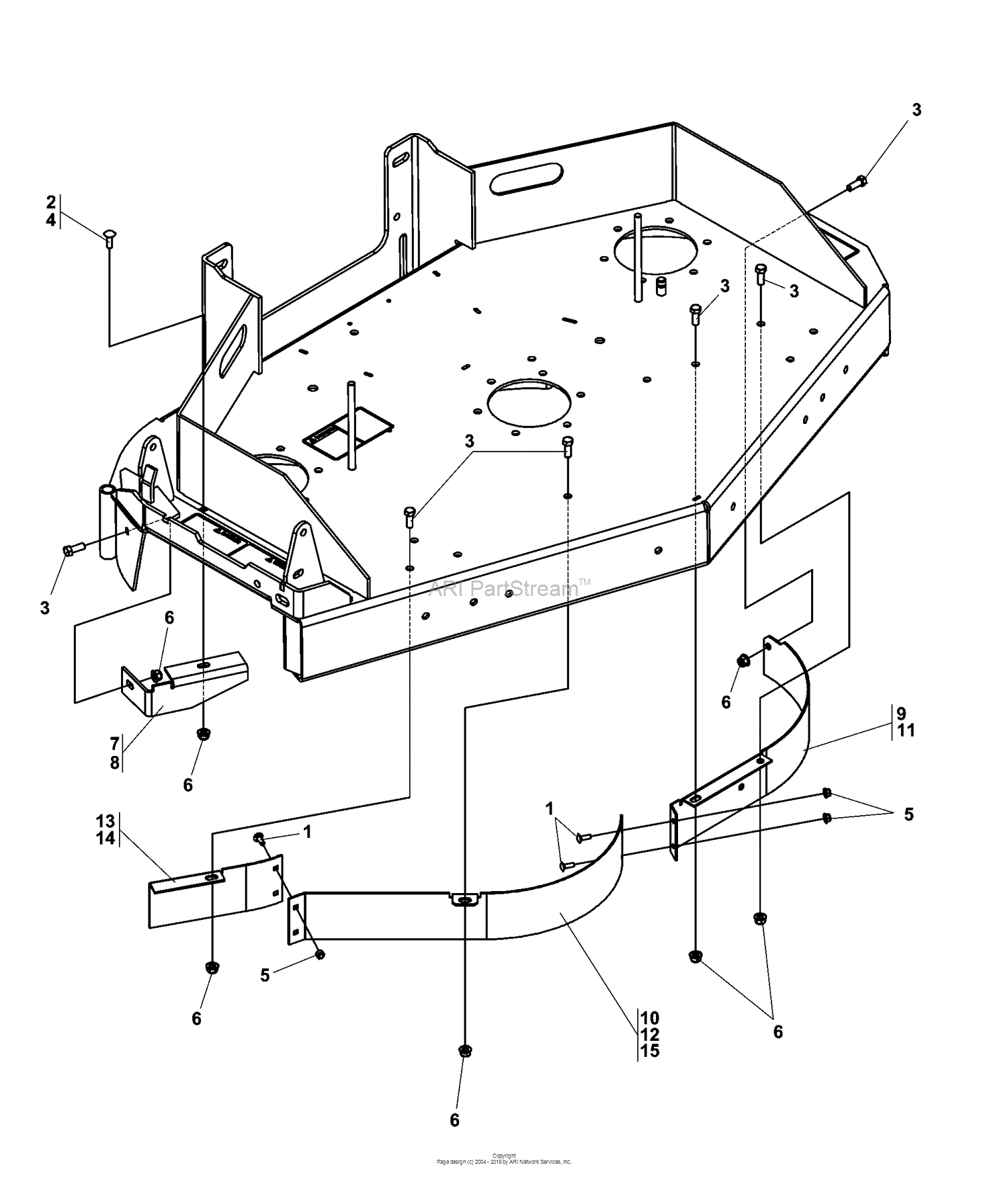 Bunton, Bobcat, Ryan 934330 48 HYDRO MID-17 KAW Z-CTRL Parts Diagram ...