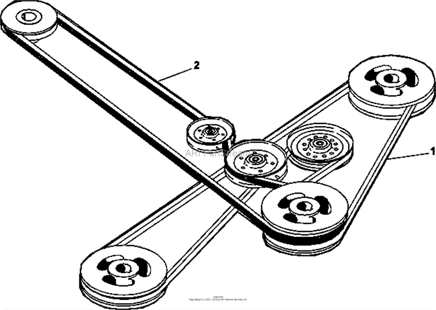 Bunton Bobcat Ryan 942255f Predator Pro 30hp Gen Lp W61 Side Discharge Parts Diagram For