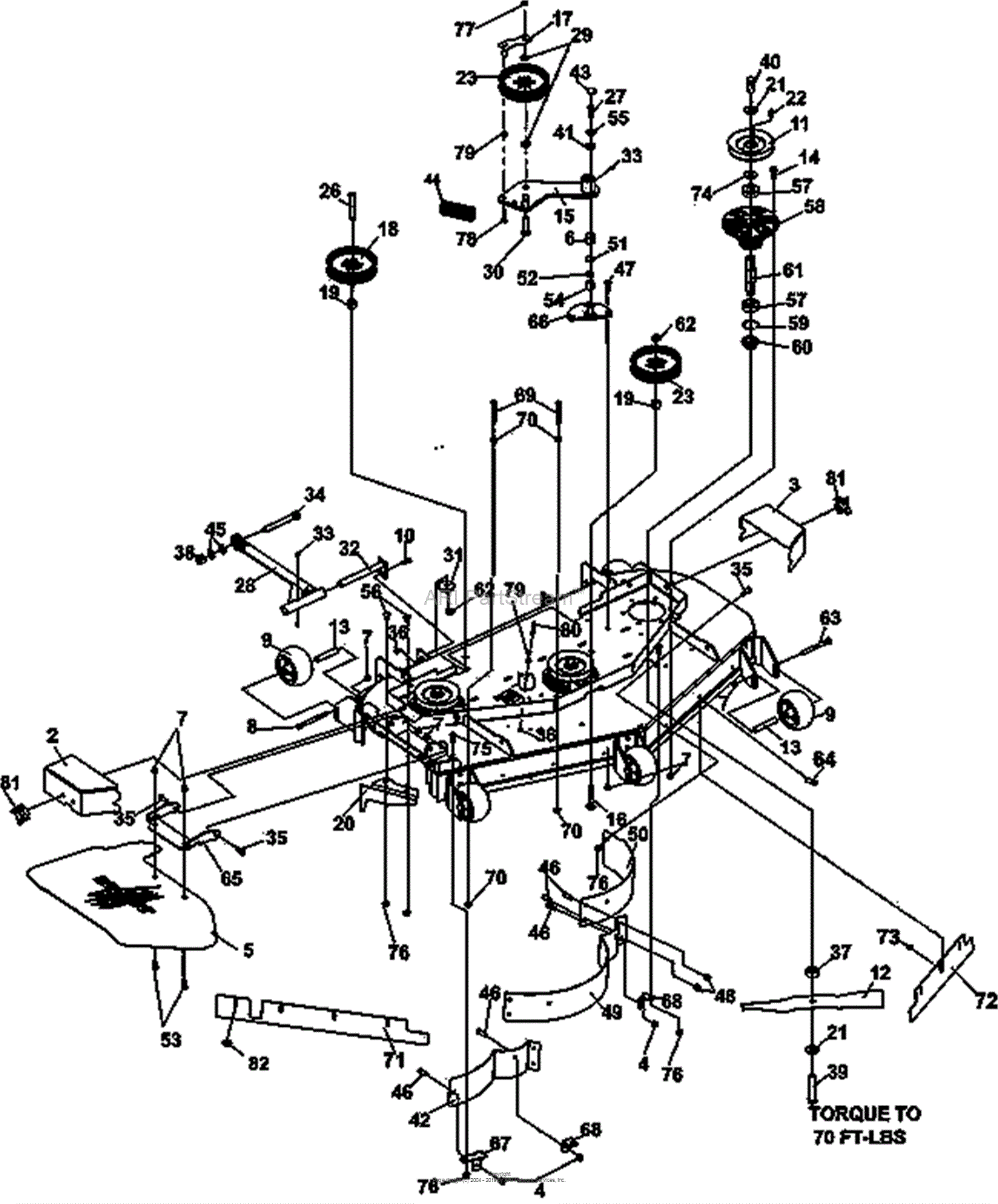 Bunton Bobcat Ryan 942525j Start Sn 00173 Procat Efi Kohler Ecv730 W 52 Side Discharge Parts