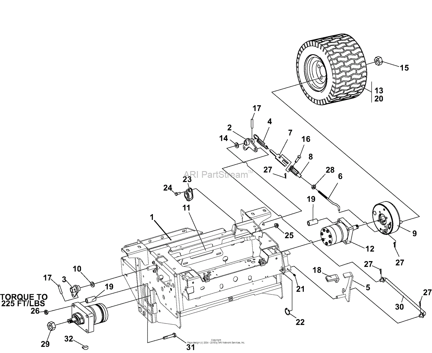 Bunton Bobcat Ryan 942533 Procat Se Kaw Fx730v W 61 Side Discharge Parts Diagram For Brakes