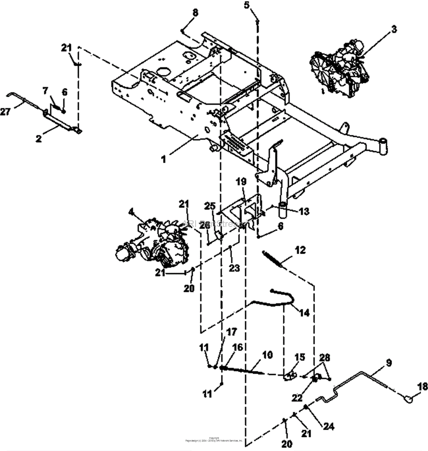 Bunton, Bobcat, Ryan 942611 XRZ FR691V KAW W/52 SIDE DISCHARGE Parts