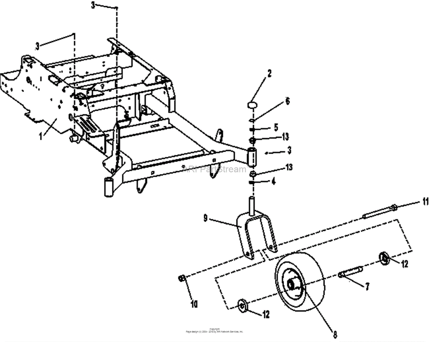 Bunton, Bobcat, Ryan 942610CA XRZ FR651V KAW W/48 SIDE DISCHARGE Parts