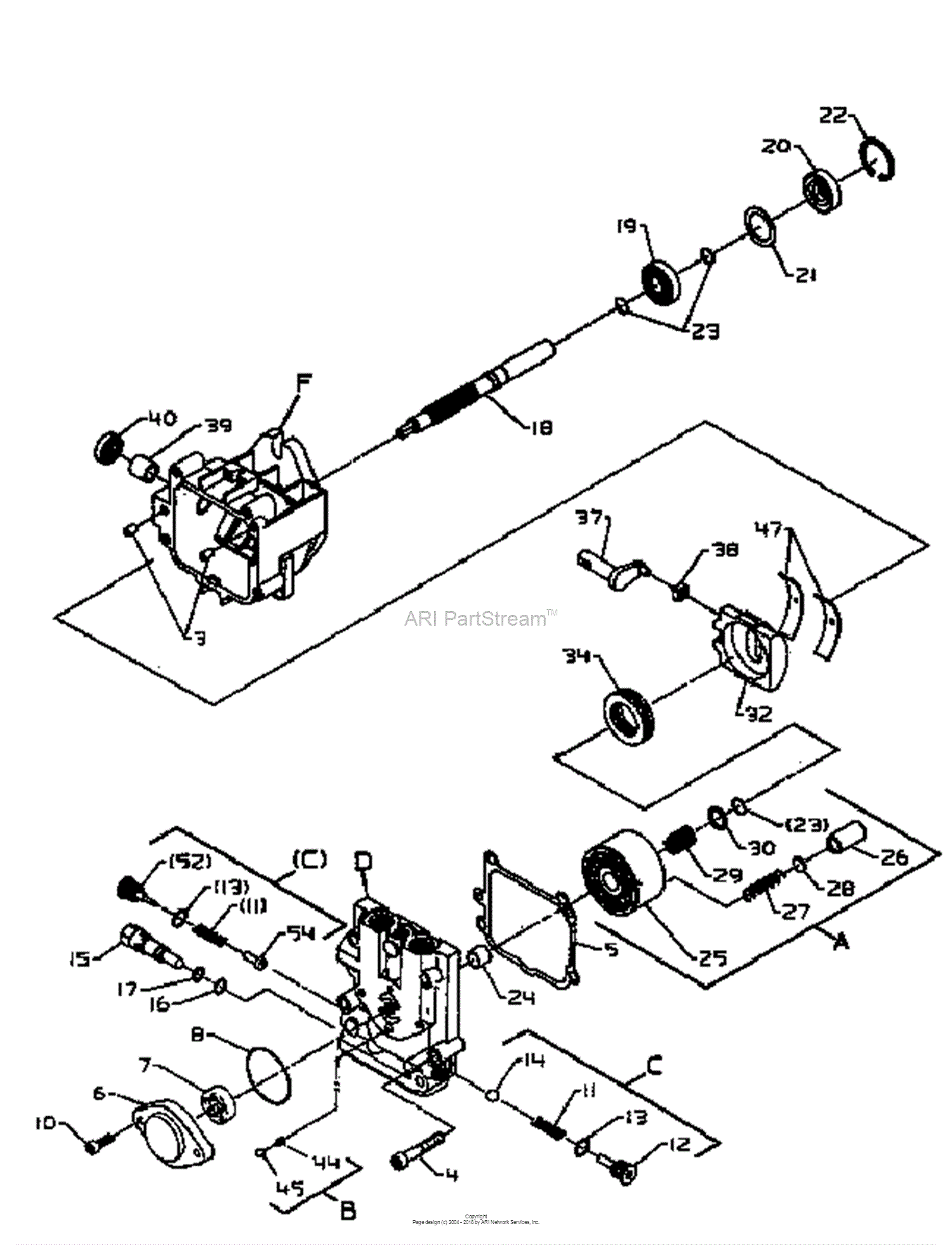 Bunton, Bobcat, Ryan 942202 All - ZT200 POWER UNIT 22 HP KOHLER Parts ...