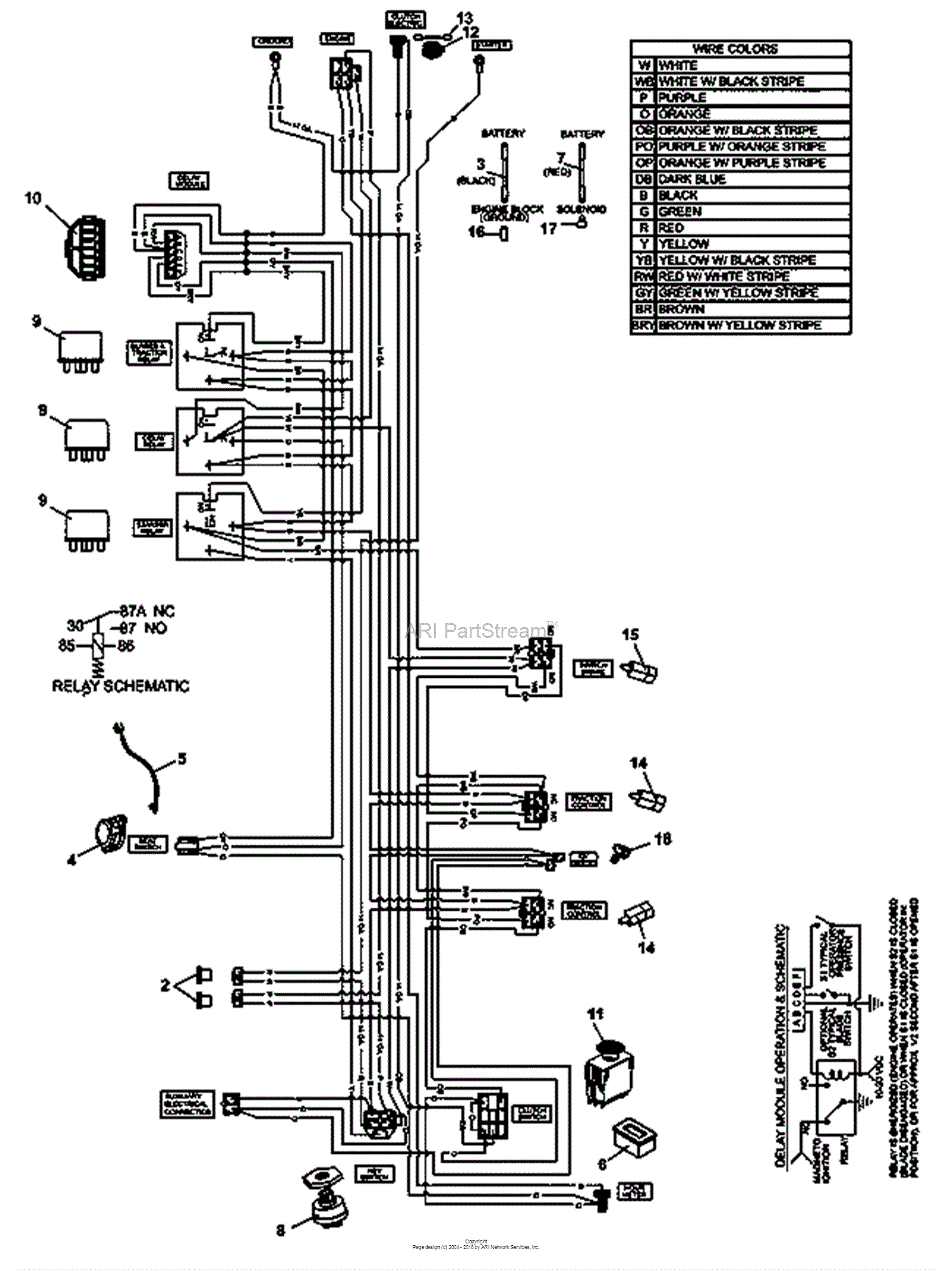 Bunton Bobcat Ryan 942220e Zt 219 19hp Kaw W 48 Side Discharge Parts Diagram For Kawasaki Wire Harness