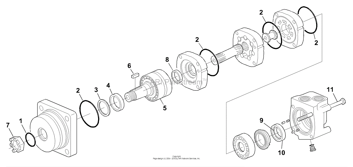 Zero turn best sale wheel motor