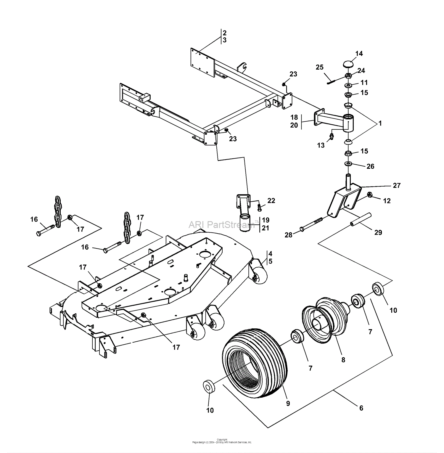 Bunton, Bobcat, Ryan 642230 BZT 2260EFI 26HP W/61 Side Discharge Parts ...