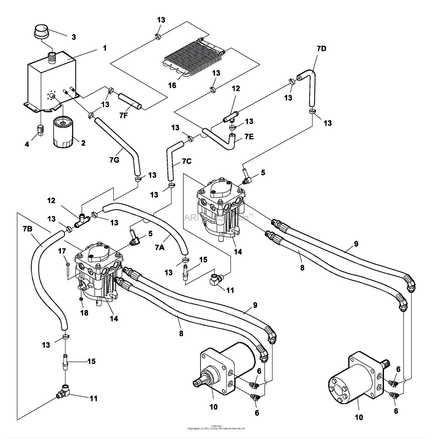 Bunton, Bobcat, Ryan 742214A 2200ES 20HP B&S W/52 Side Discharge Parts