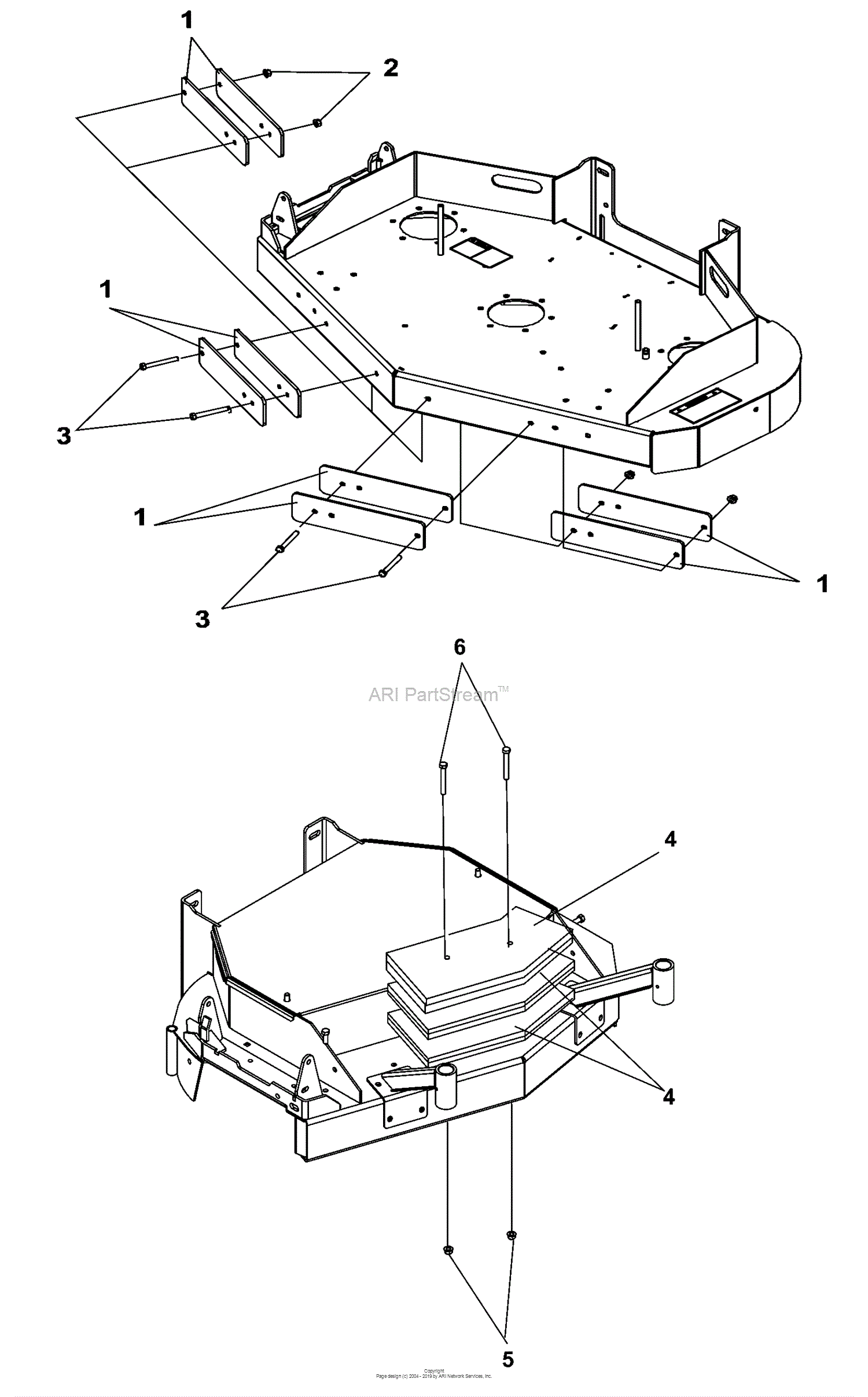 Bunton, Bobcat, Ryan 634330 48 Hydro Mid-17 Kaw Z-ctrl Parts Diagram 