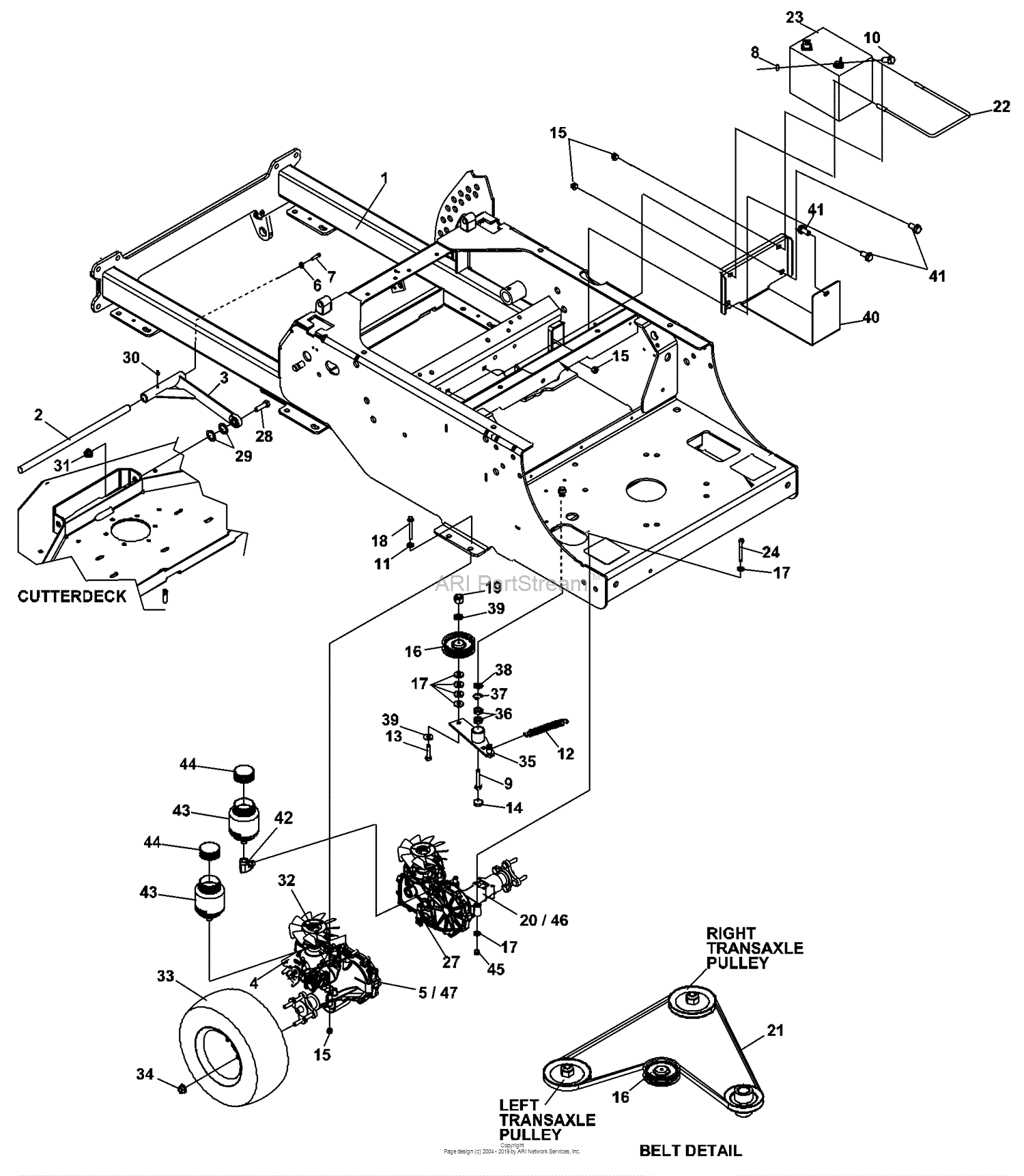 Bunton, Bobcat, Ryan 642404F Rocket-23HP B&S W/61 SIDE DISCHARGE Parts ...