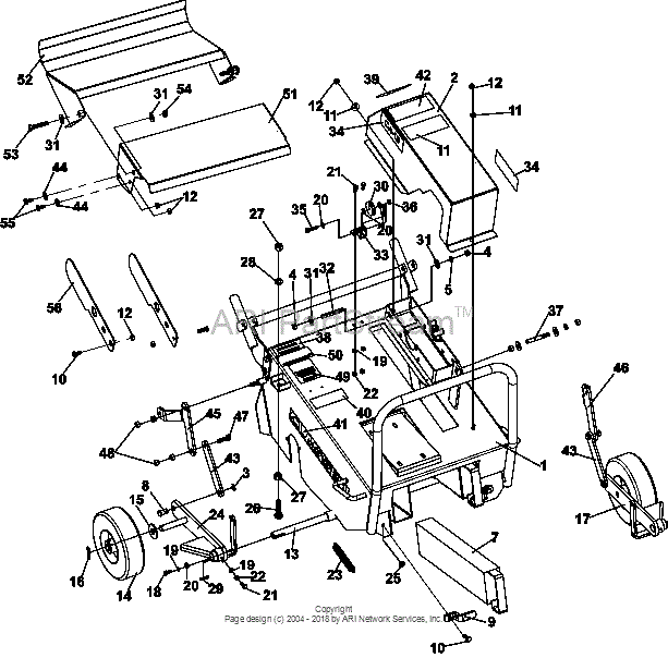 Bunton, Bobcat, Ryan CA-18BE POWERSTEER AERATOR BRIGGS EU Parts Diagram ...