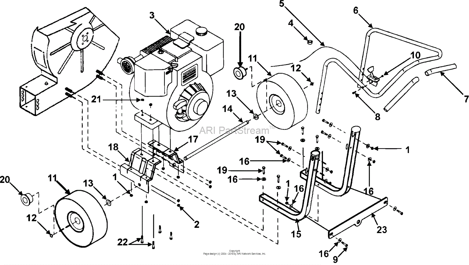 Bunton, Bobcat, Ryan LB1401-00-01 Optimax Blower Parts ... little wonder engine diagrams 