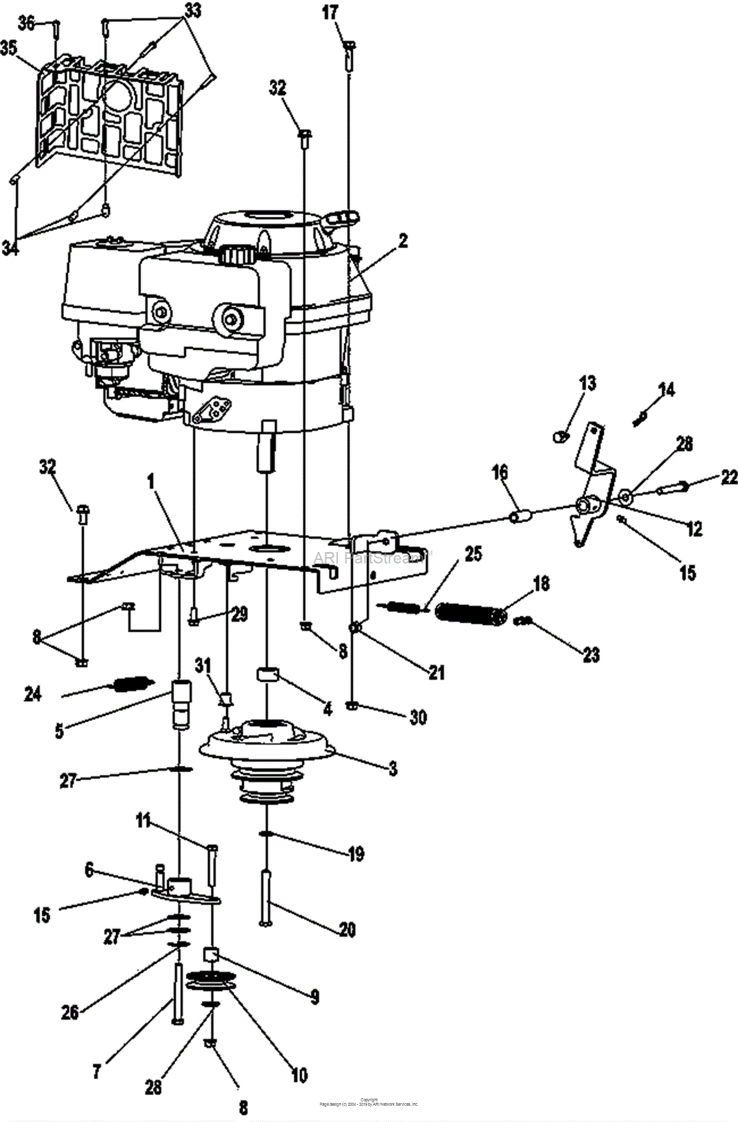 Bunton, Bobcat, Ryan 5126-22-59 BRC-26 GXV390 Honda Brush ... little wonder engine diagrams 
