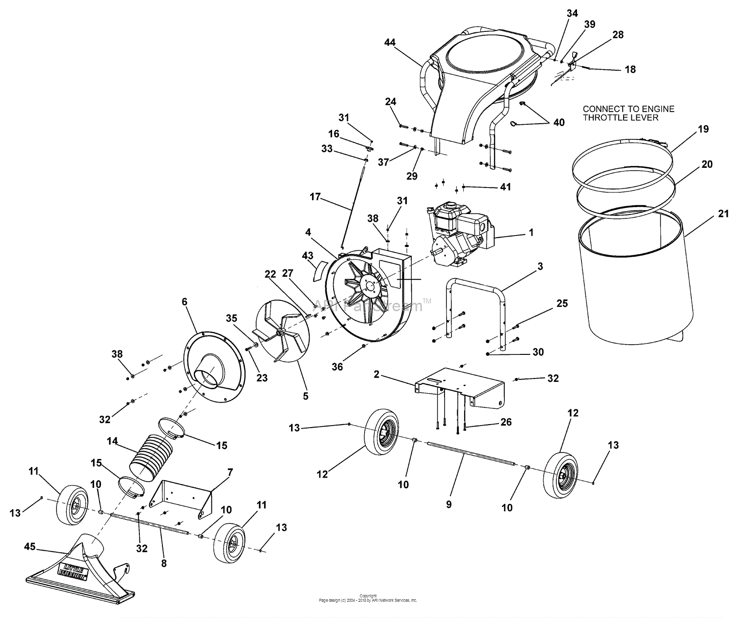 Bunton, Bobcat, Ryan 5611 HPV High Performance Vac Parts Diagram for ...