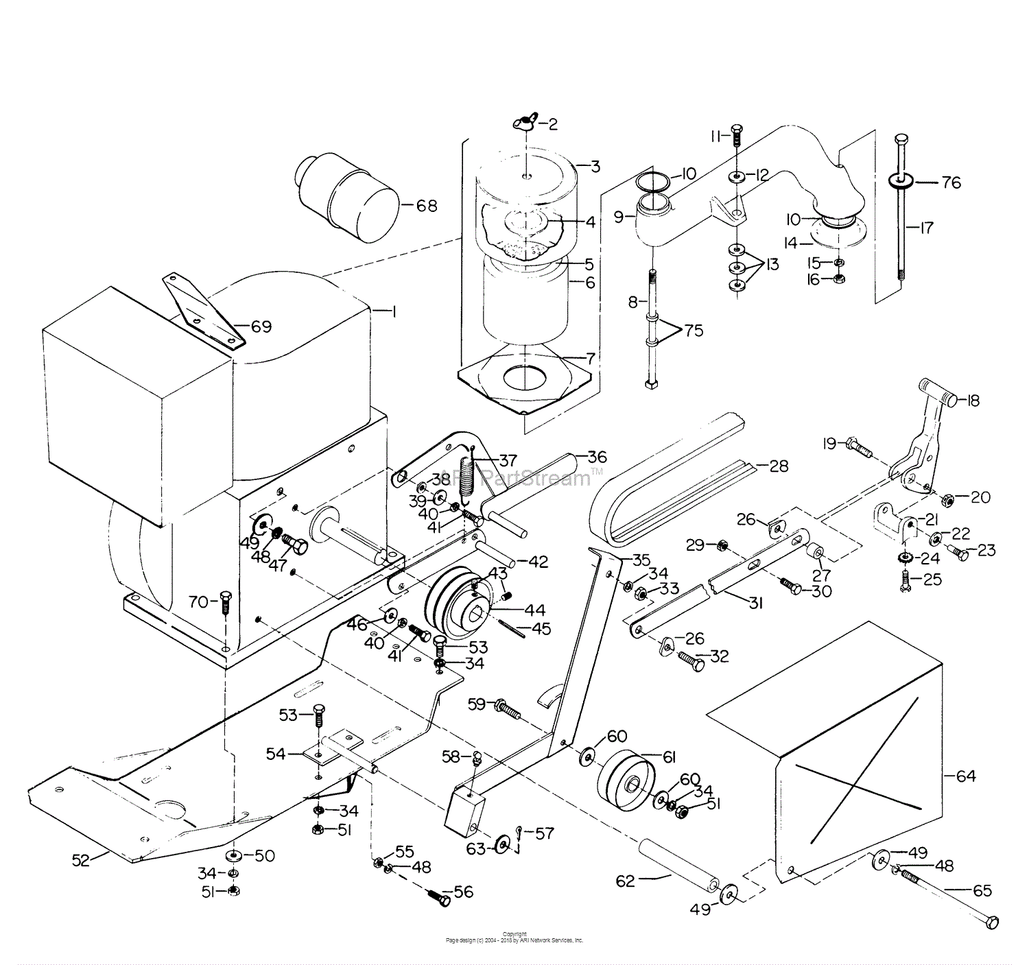 Ryan Sod Cutter Parts Diagram