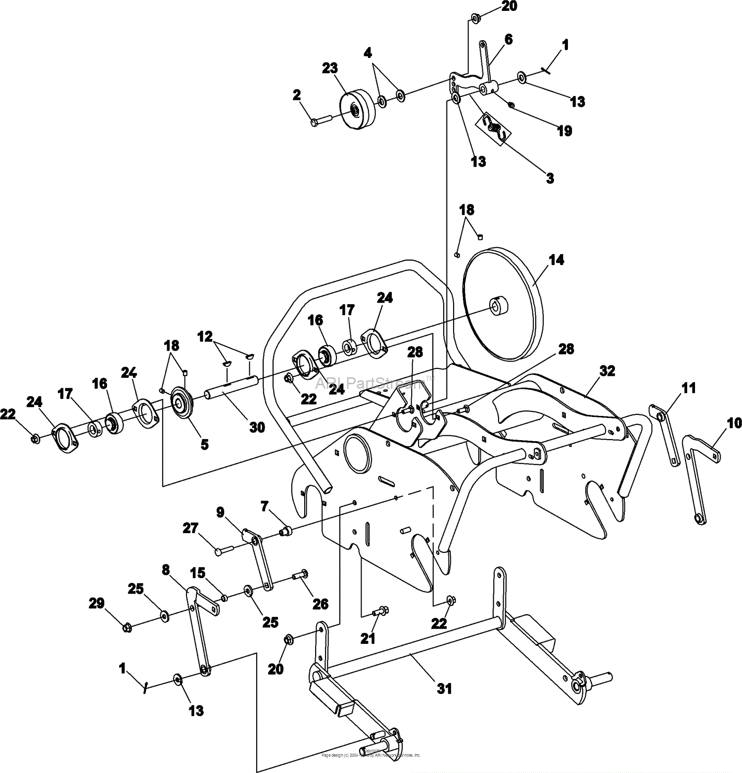 Bunton, Bobcat, Ryan 554910A Lawnaire V EST Honda Parts Diagrams