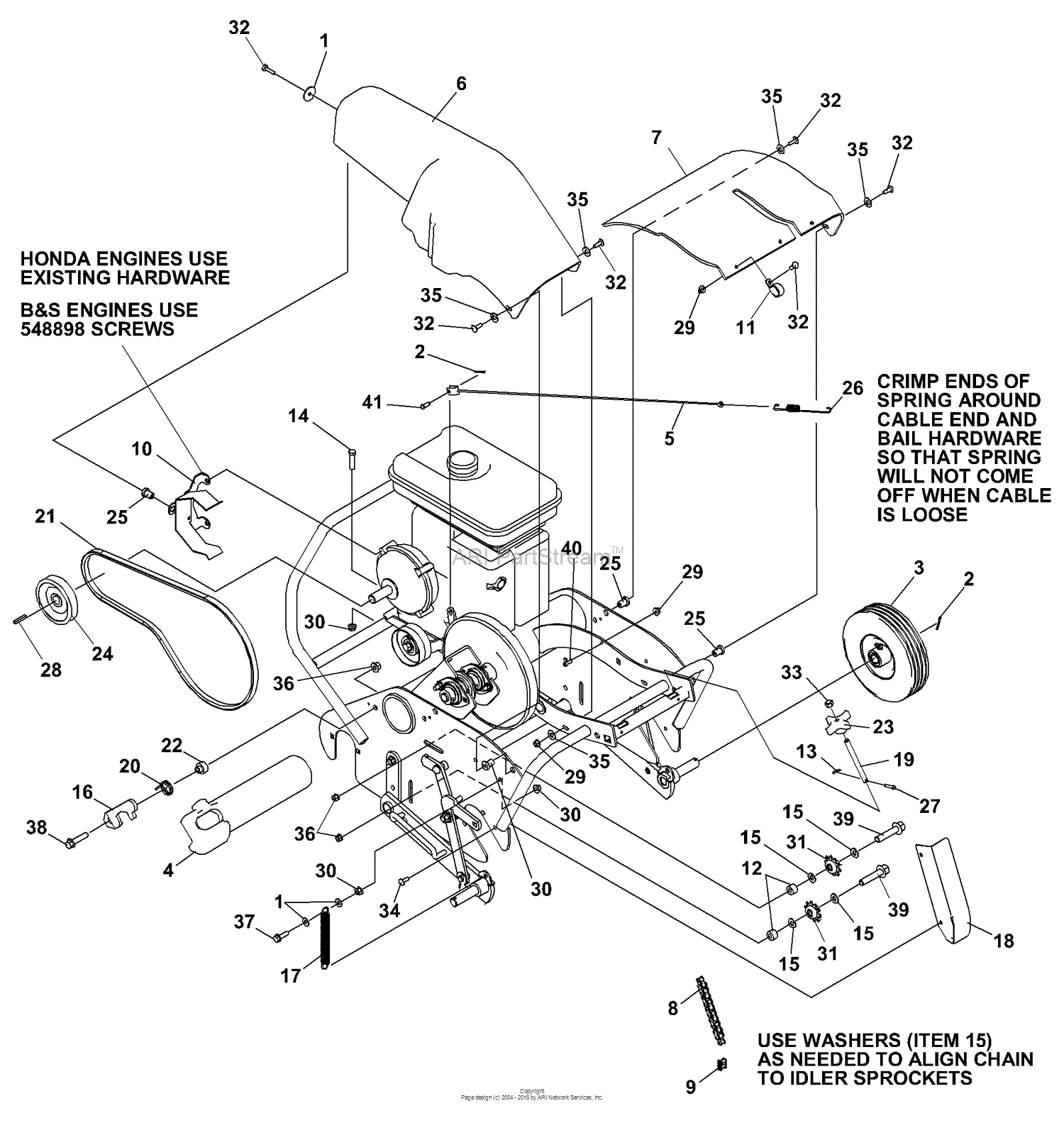 Bunton, Bobcat, Ryan 744909A Lawnaire IV 3.5HP B&S Parts Diagram for ...