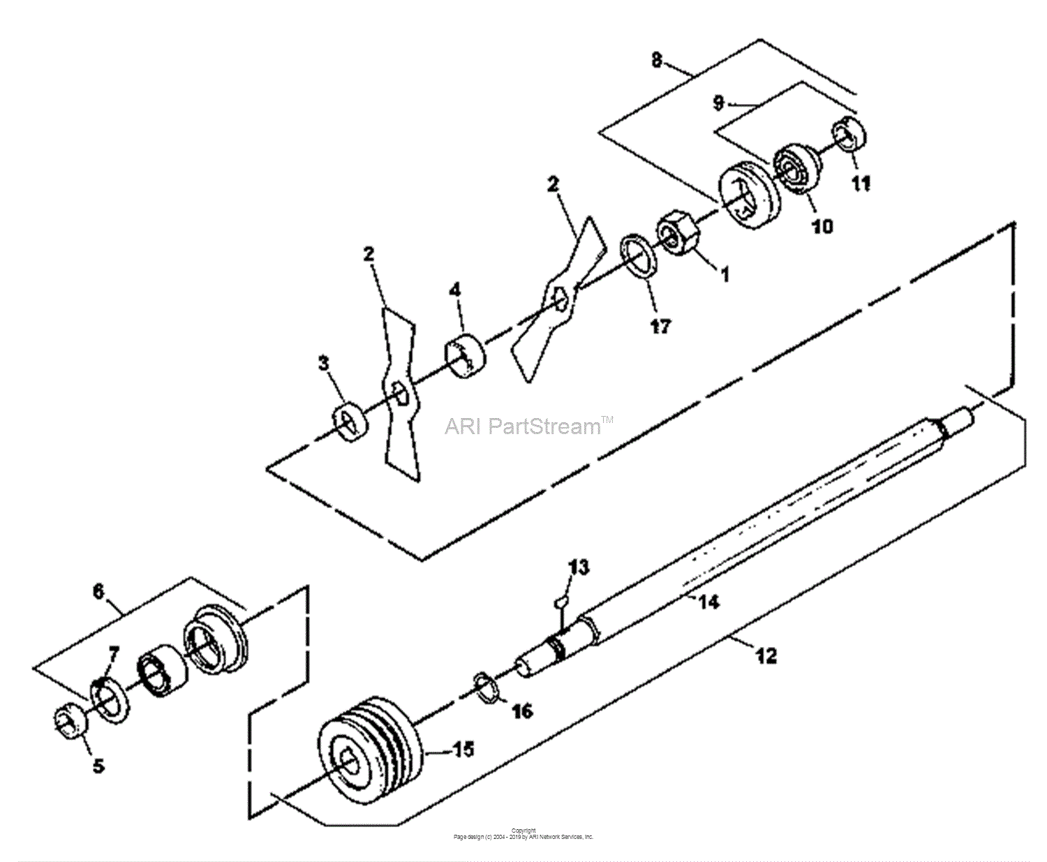 Bunton, Bobcat, Ryan 544283B Mataway Parts Diagram for REEL 1/32 ...