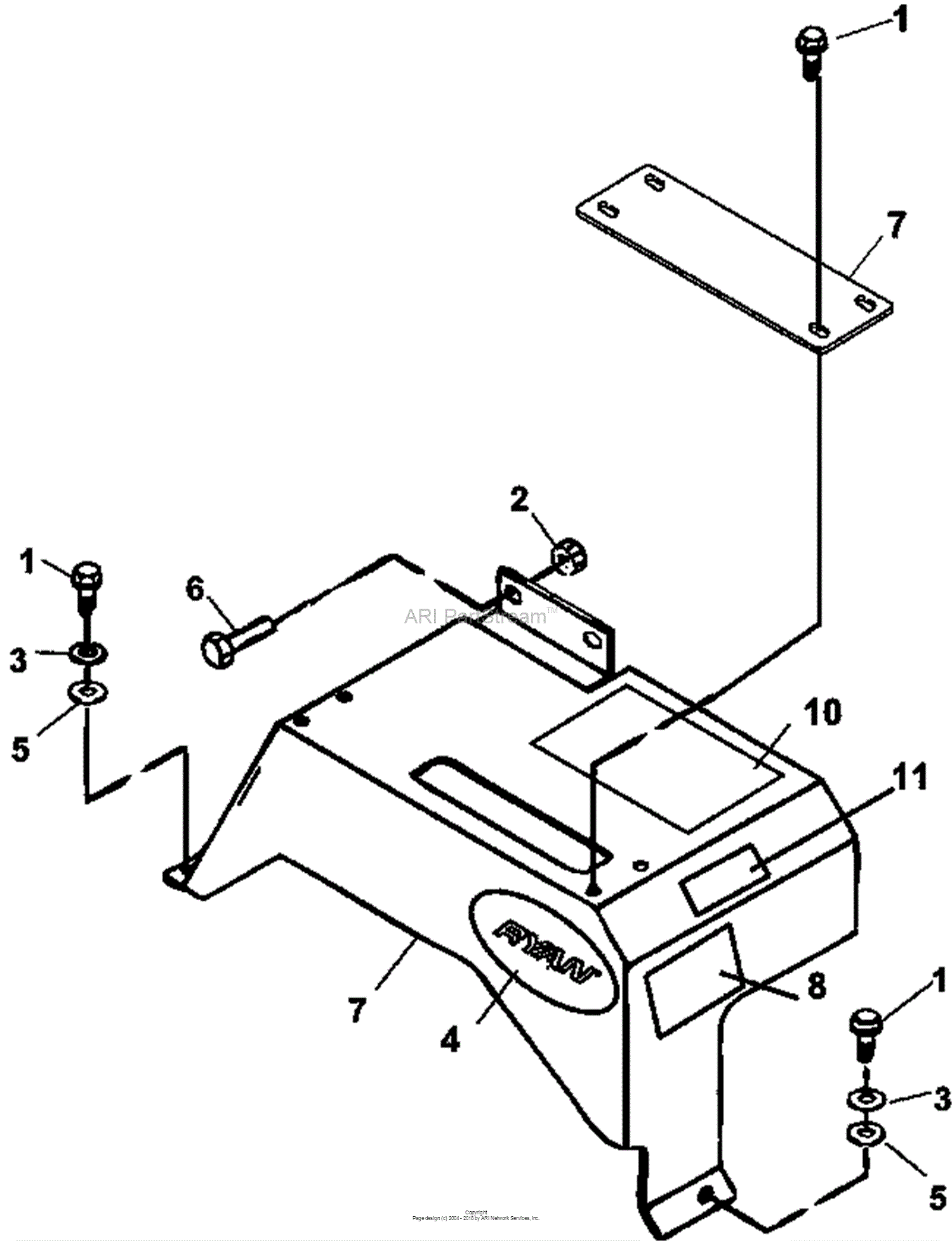 bobcat sweeper parts diagram