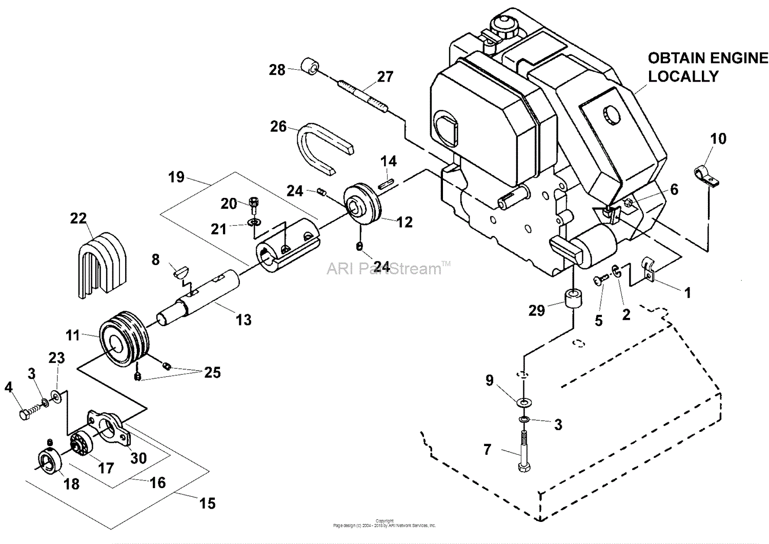 Bunton, Bobcat, Ryan 544873B Mataway Overseeder Parts Diagram for ...