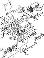 Bunton, Bobcat, Ryan 544873D MATAWAY OVERSEEDER Parts Diagram for CHASSIS