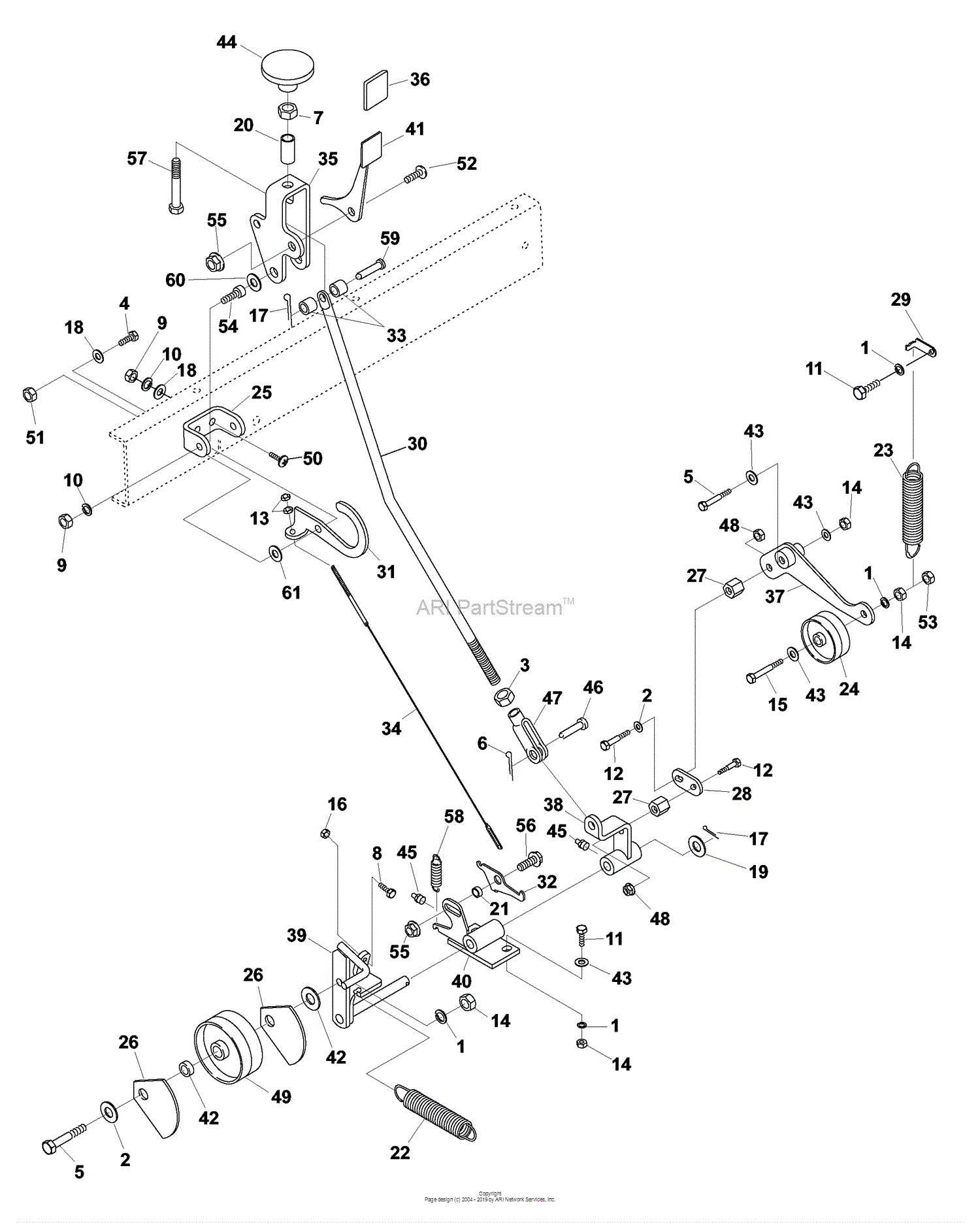 Bunton, Bobcat, Ryan 744283B Mataway Overseeder Parts Diagram for ...