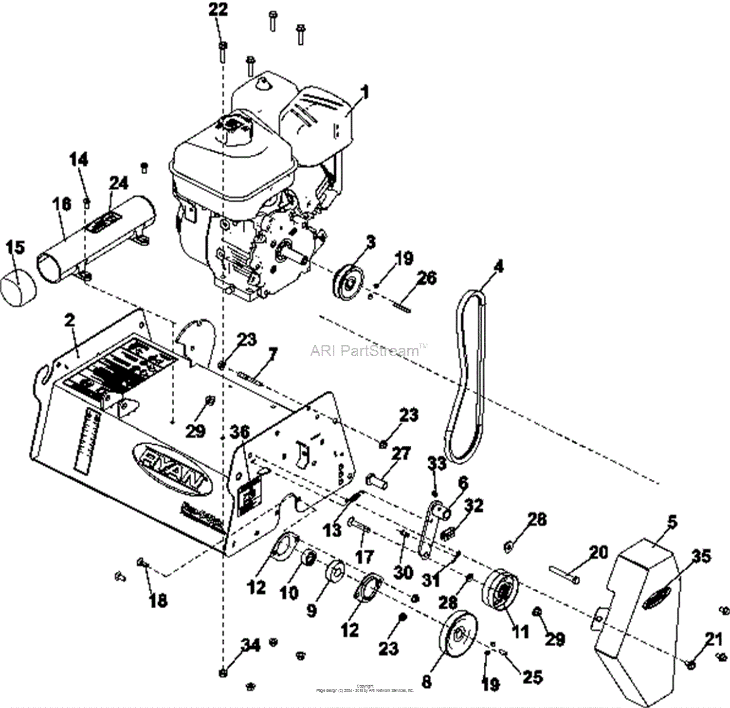 Bunton Bobcat Ryan Ren O Thin V Honda W Fixed Blade Parts Diagram For Engine And Guard Group