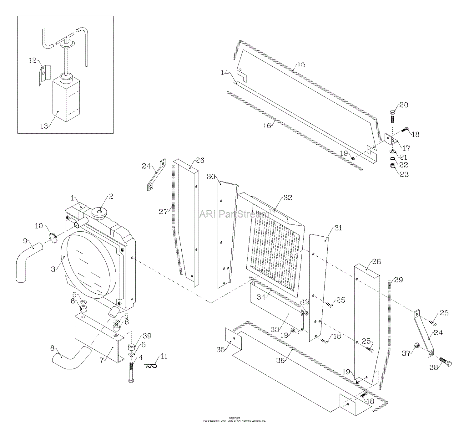 Bunton, Bobcat, Ryan 75-70277 220G 21HP Kubota Gas Parts Diagram for