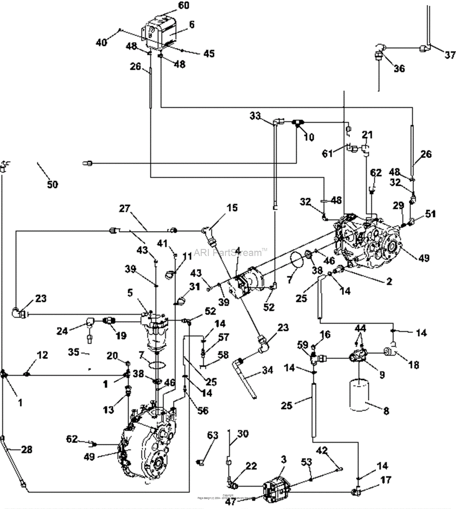 Bunton, Bobcat, Ryan 75-72013 440-4WD 40HP KOHLER AC GAS Parts Diagram ...