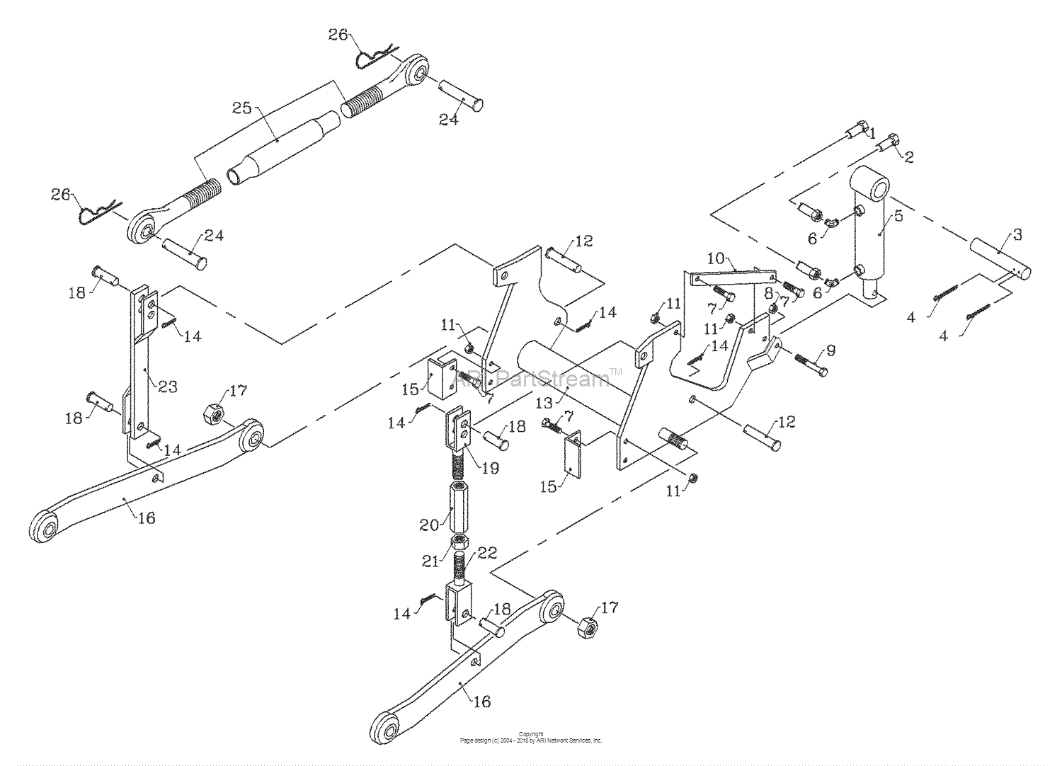 Bunton, Bobcat, Ryan 7570040 28HP Kubota Diesel Parts Diagram for 3