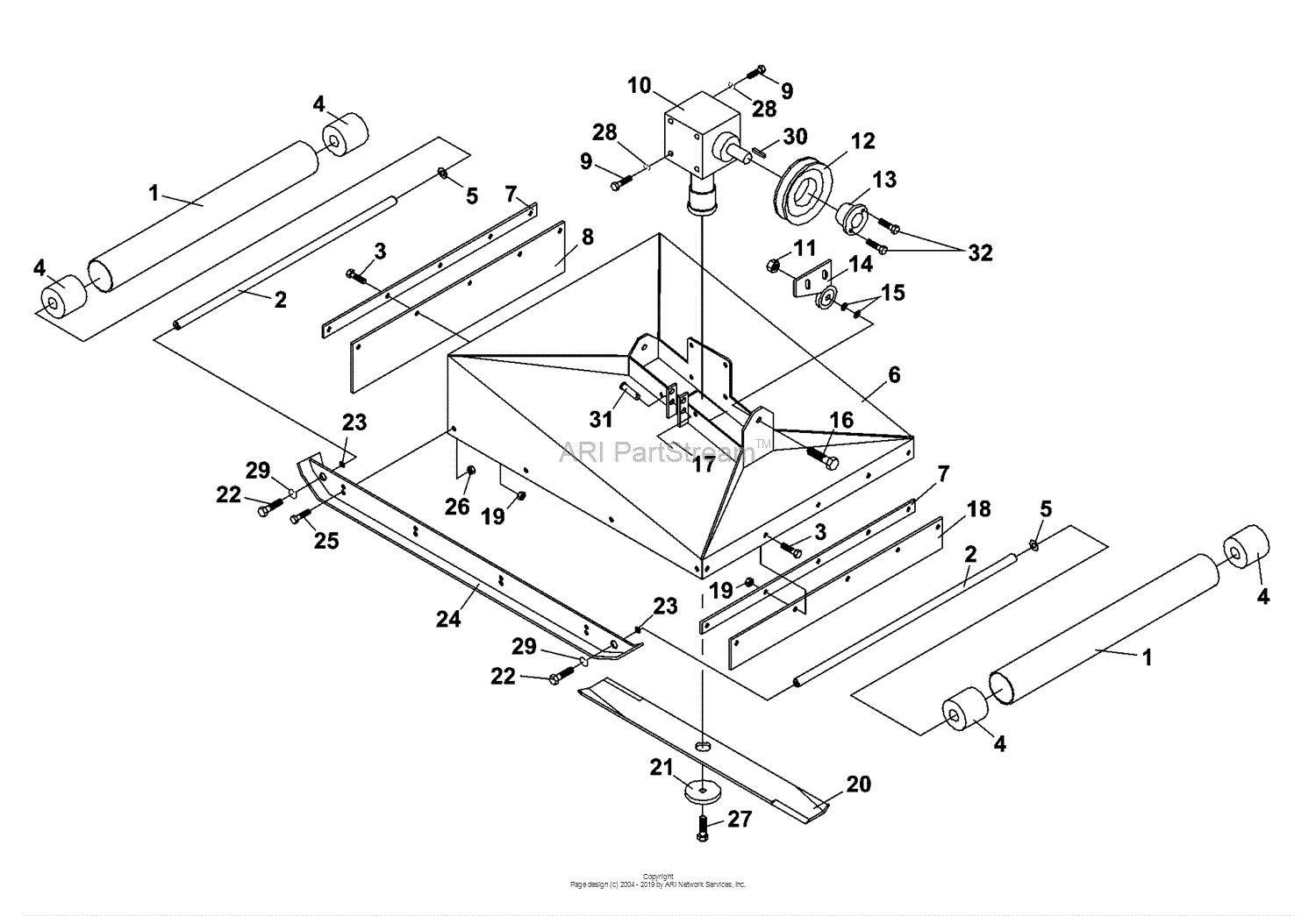 Bunton, Bobcat, Ryan 73-70880 Boom Mower, BM425 (Jacobsen) Parts ...