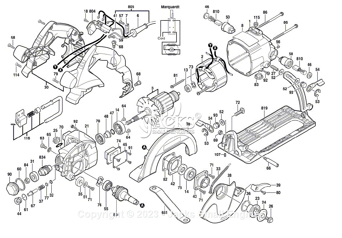 Bosch 1678 (0601678039) Un-Hd Port. Circular Saw Parts Diagram for ...