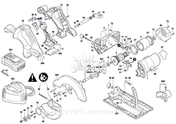 Bosch CCS 180 3601F6H011 Cordless Circular Saw Parts Diagrams