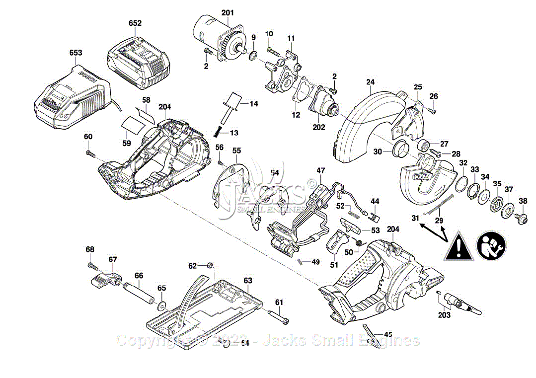 Bosch Csm 180 3601fa4010 Circular Hand Saw Parts Diagram For Parts List