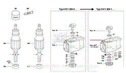 Bosch 11304 0611304139 Demolition Hammer Parts Diagram for Parts