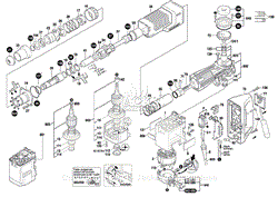 Bosch 11311EVS 0611311739 Demolition Hammer Parts Diagram for